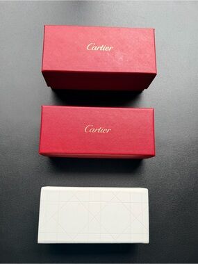 Cartier & Dior Eyewear Boxes